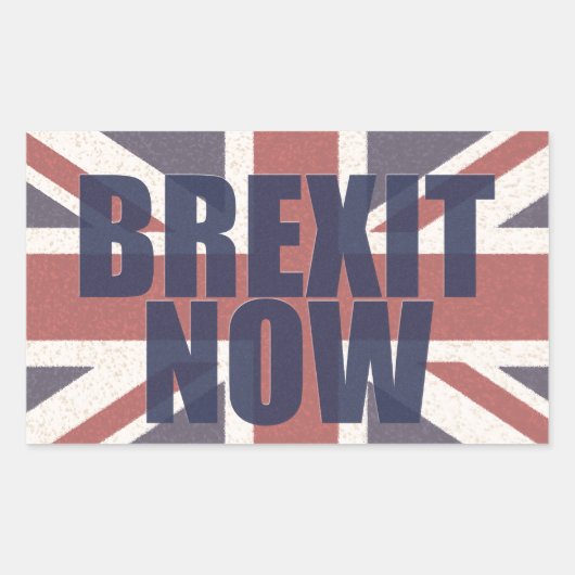 Brexit Nowスタンプ 長方形シール (正面)