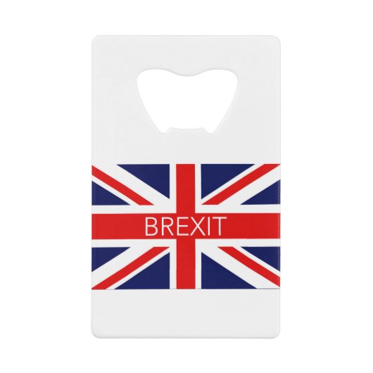 BREXIT UNION JACK – イメ高品質ージ クレジットカード栓抜き (正面)