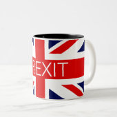 BREXIT UNION JACK – イメ高品質ージ ツートーンマグカップ (正面右)
