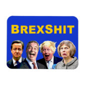 BREXSHIT、アンチおもしろいBrexitの参照投票メッセージ： マグネット (横)
