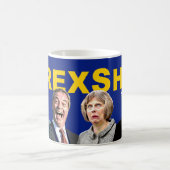 BREXSHIT、アンチUK Brexitの住民投票: コーヒーマグカップ (中央)