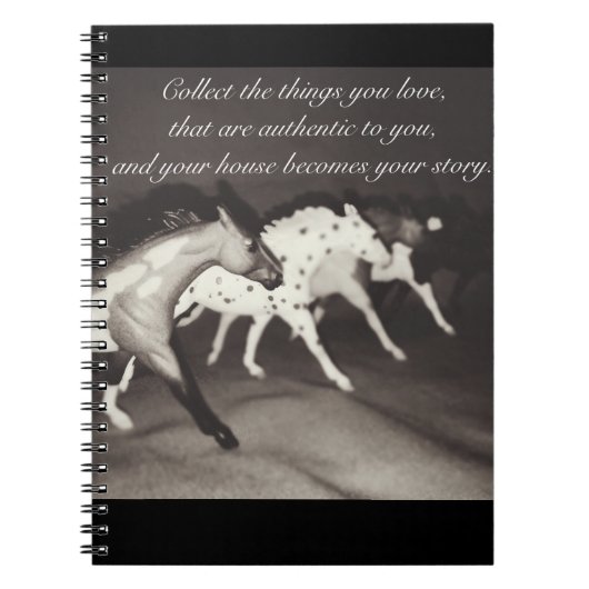 Breyerのモデル馬好きのコレクターのノート ノートブック (正面)