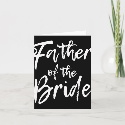 Briの家族の父親のためのマッチングブライダルパーティ カード (正面)