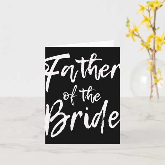 Briの家族の父親のためのマッチングブライダルパーティ カード (黄色い花)