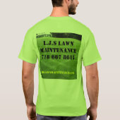 Bri人の仕事のワイシャツ Tシャツ (裏面)