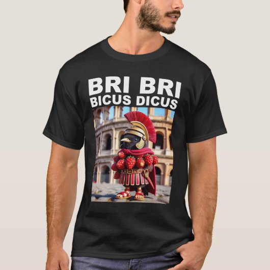 Bri Bri Bicus Discus おもしろミーム イタリアン・ブレインロット Tシャツ (正面)