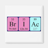 Briac周期表名磁石 マグネット (正面)