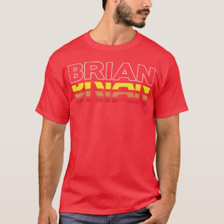 Brianという名の人へのファニーなヴィンテージ風サプライズギフト Tシャツ