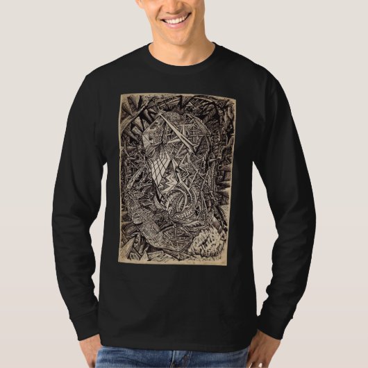 Brian Bensonによるディフラクション(洞窟の住人) Tシャツ (正面)