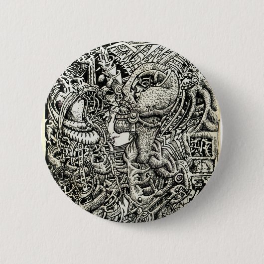 Brian Bensonによる一方的な競合 缶バッジ (正面)