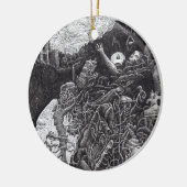 Brian Benson氏による上位と下位 セラミックオーナメント (左)