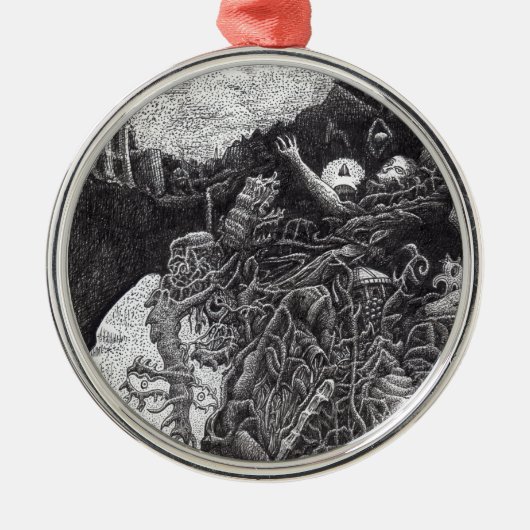 Brian Benson氏による上位と下位 メタルオーナメント (正面)