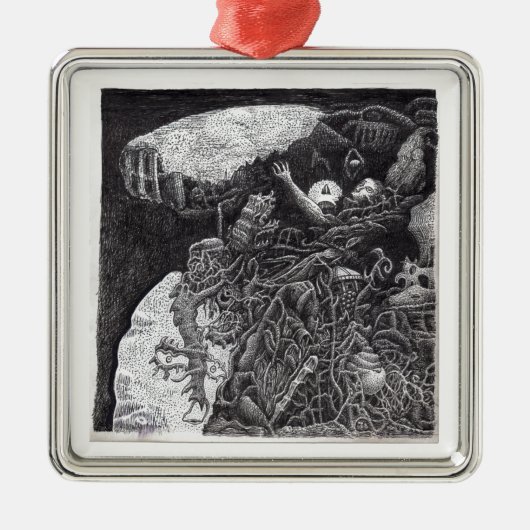 Brian Benson氏による上位と下位 メタルオーナメント (正面)