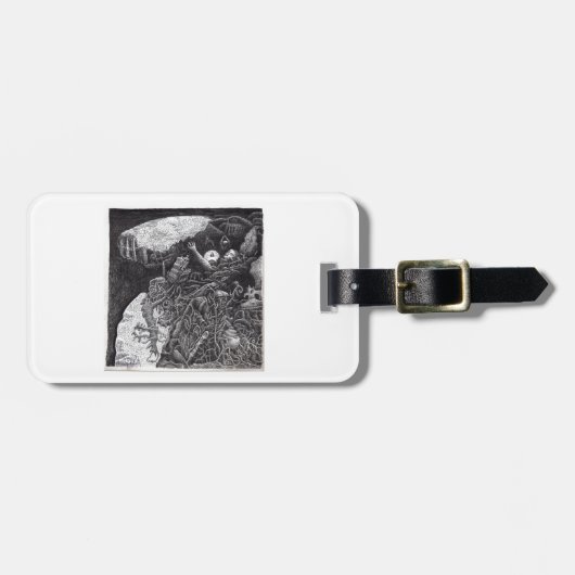 Brian benson氏による上位と下位 ラゲッジタグ (正面横)