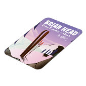 Brian Head、アイアン郡、ユタ州、アメリカ スキーポスター マグネット (左側)