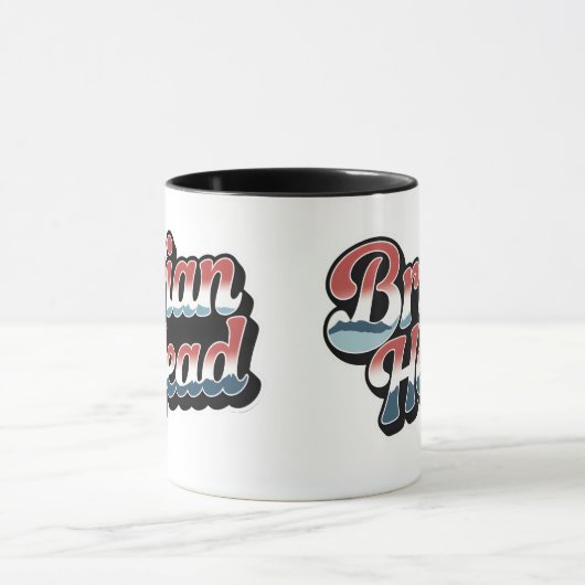 Brian Head Utah Retro Ski Resort Mug マグカップ (中央)