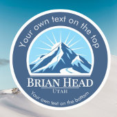 Brian Head Utah ski resort シール