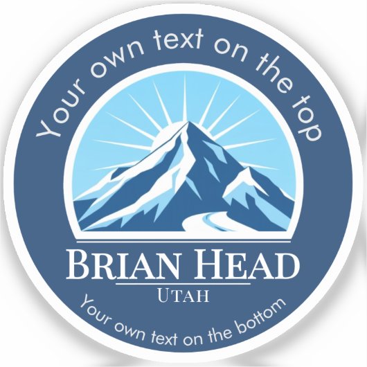 Brian Head Utah ski resort シール (正面)