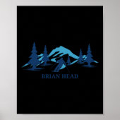 Brian Head Utah Ski Resort Skiing Skier ポスター (正面)