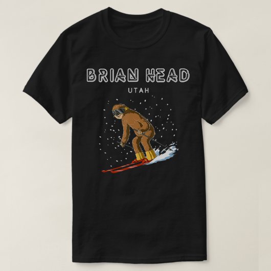 Brian Head Utah USAスロススキーギフト Tシャツ (デザイン正面)