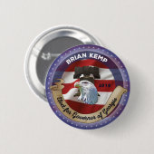 Brian Kemp選ジョージア州知事へ 缶バッジ (正面&裏面)
