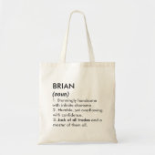 Brian name, Editable name, Custom name トートバッグ (正面)