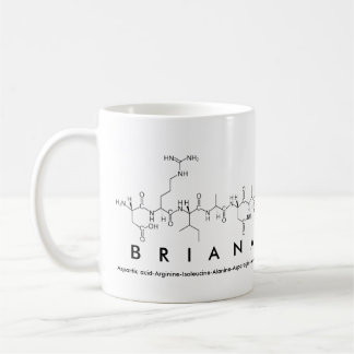 Brianaペプチド名mug コーヒーマグカップ