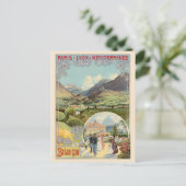 Briancon France Vintage Poster 1901 ポストカード (スタンド正面)