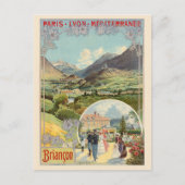 Briancon France Vintage Poster 1901 ポストカード (正面)
