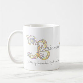Brianna B デコレーションネーム＆意味入りマグ コーヒーマグカップ