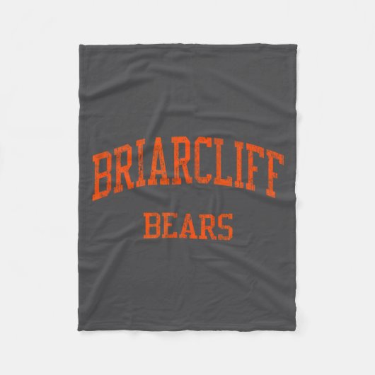 Briarcliff高校 ハイスクール ブライアクリフマナー ニューヨーク ヴィンテージ フリースブランケット (正面)