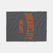 Briarcliff High School Hs Briarcliff Manor Ny Vint フリースブランケット (正面(横))