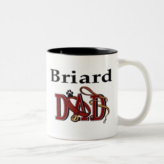 Briardのパパのマグ ツートーンマグカップ (右)