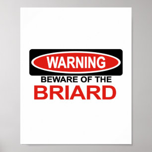 Briardの用心して下さい ポスター