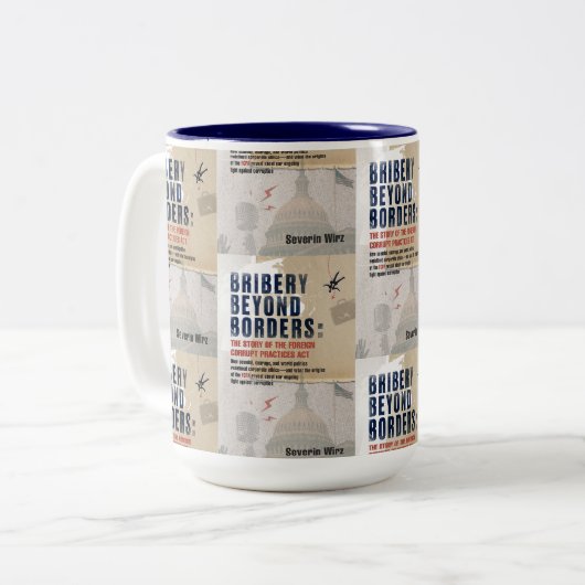 Bribery Beyond Borders Mug ツートーンマグカップ (正面左)