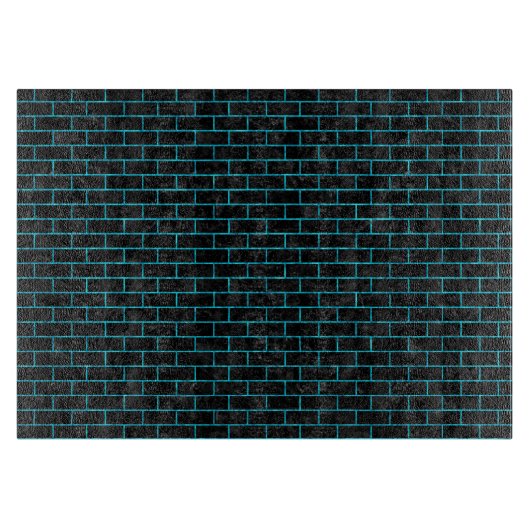 BRICK1黒い大理石及びターコイズの大理石 カッティングボード (正面)