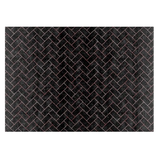 BRICK2黒い大理石及び赤く及び白い大理石 カッティングボード (正面)