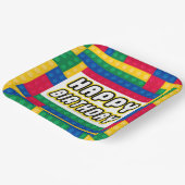 Brick Builder Birthday 9" paper plate ペーパープレート (傾斜あり)