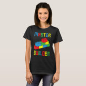 Brick Builder  Blocks Building Master Builder Toys Tシャツ (正面フル)