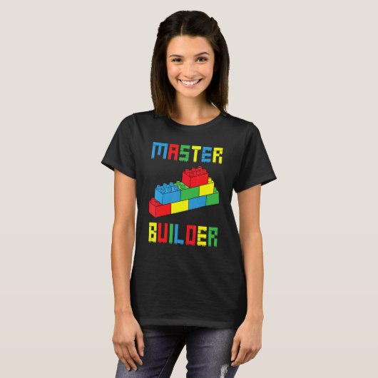 Brick Builder  Blocks Building Master Builder Toys Tシャツ (正面フル)