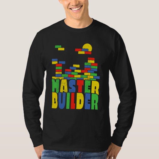 Brick Builder  Blocks Master Builder Tシャツ (正面)