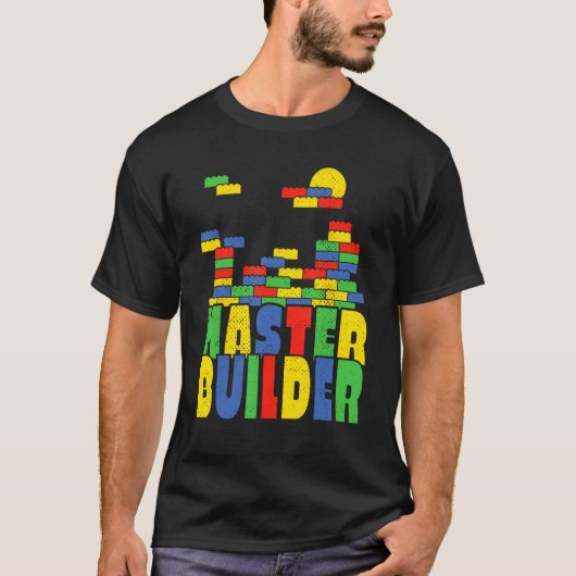 Brick Builder  Blocks Master Builder Tシャツ (正面)