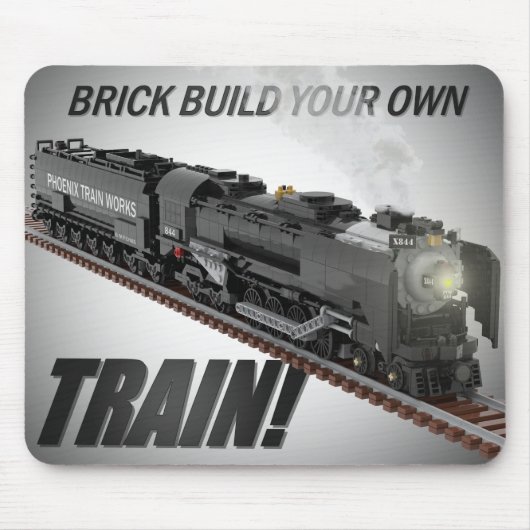 Brick Built Northern Locomotive Mousepad マウスパッド (正面)