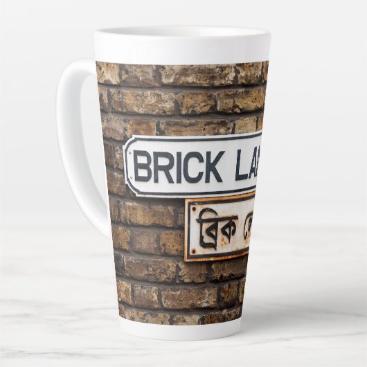 Brick Lane カフェラテマグ (左アングル)