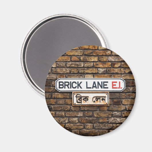Brick Lane E1 Fridge Magnet マグネット (正面/裏面)