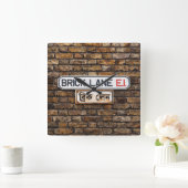 Brick Lane Square スクエア壁時計 (ホーム)