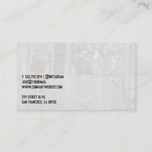 Brick Oven Flame Logo | Pizza Shop 名刺 (裏面)