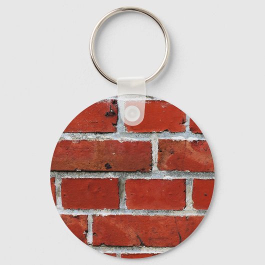 Brick Pattern Button Keychain キーホルダー (正面)