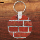 Brick Pattern Button Keychain キーホルダー (正面)