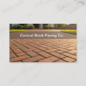 Brick Paving And Pavers Theme Business Cards 名刺 (正面)